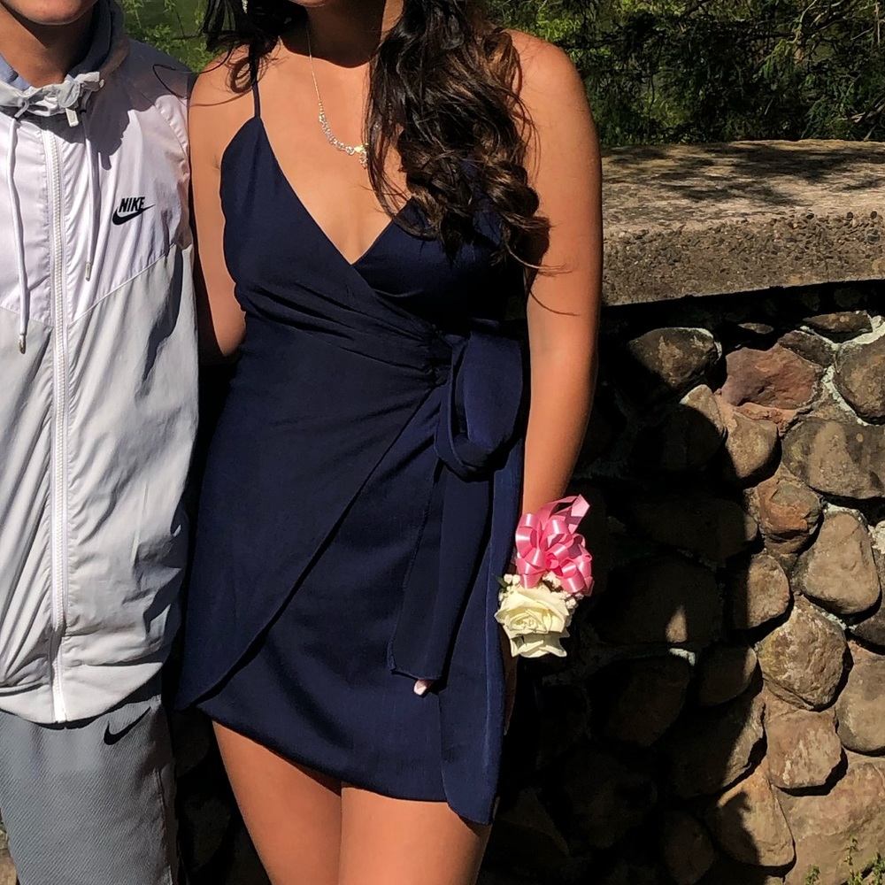 Navy blue dress